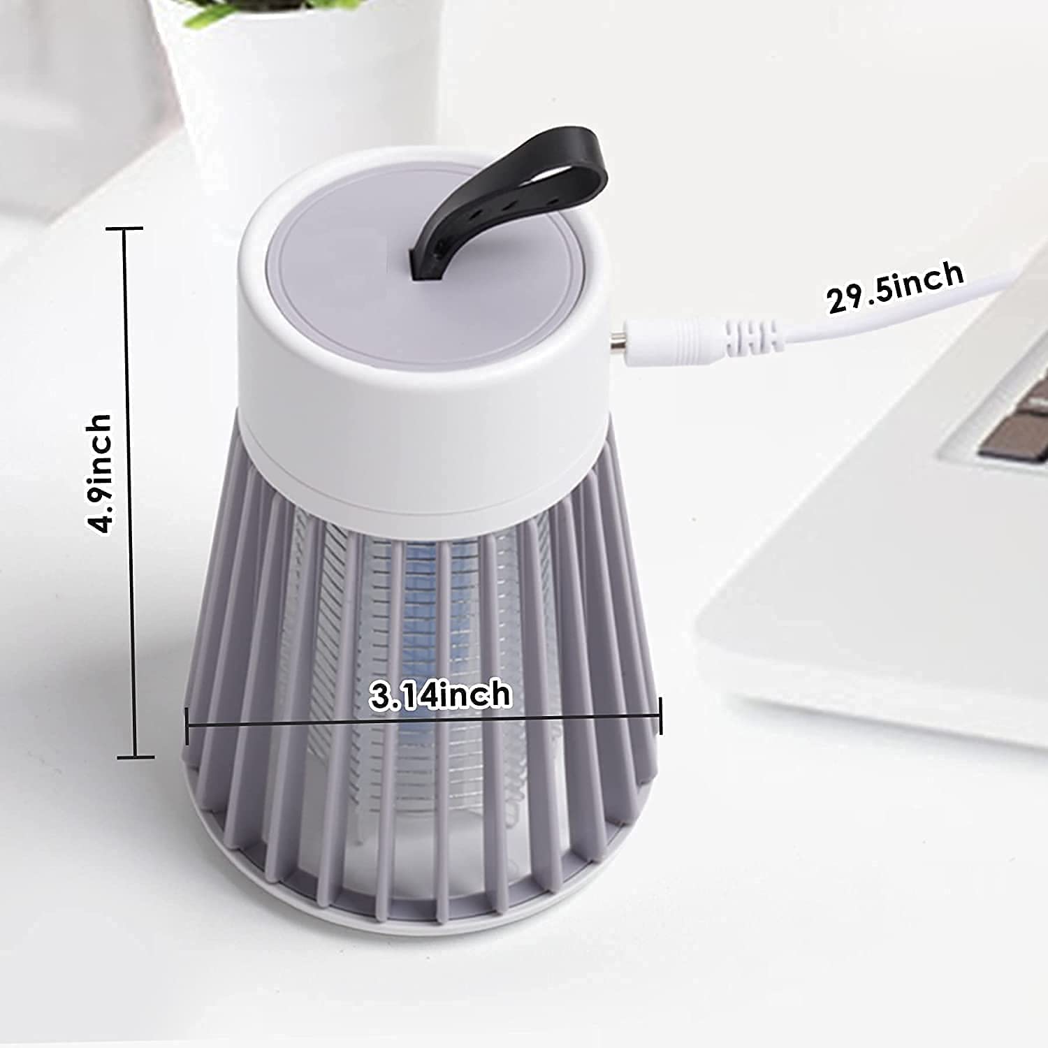 BugShield: USB-Powered Mosquito Killer Lamp with UV LED – Safe & Silent Indoor Zapper for Bedrooms, Living Rooms, Patios & Outdoor Protection