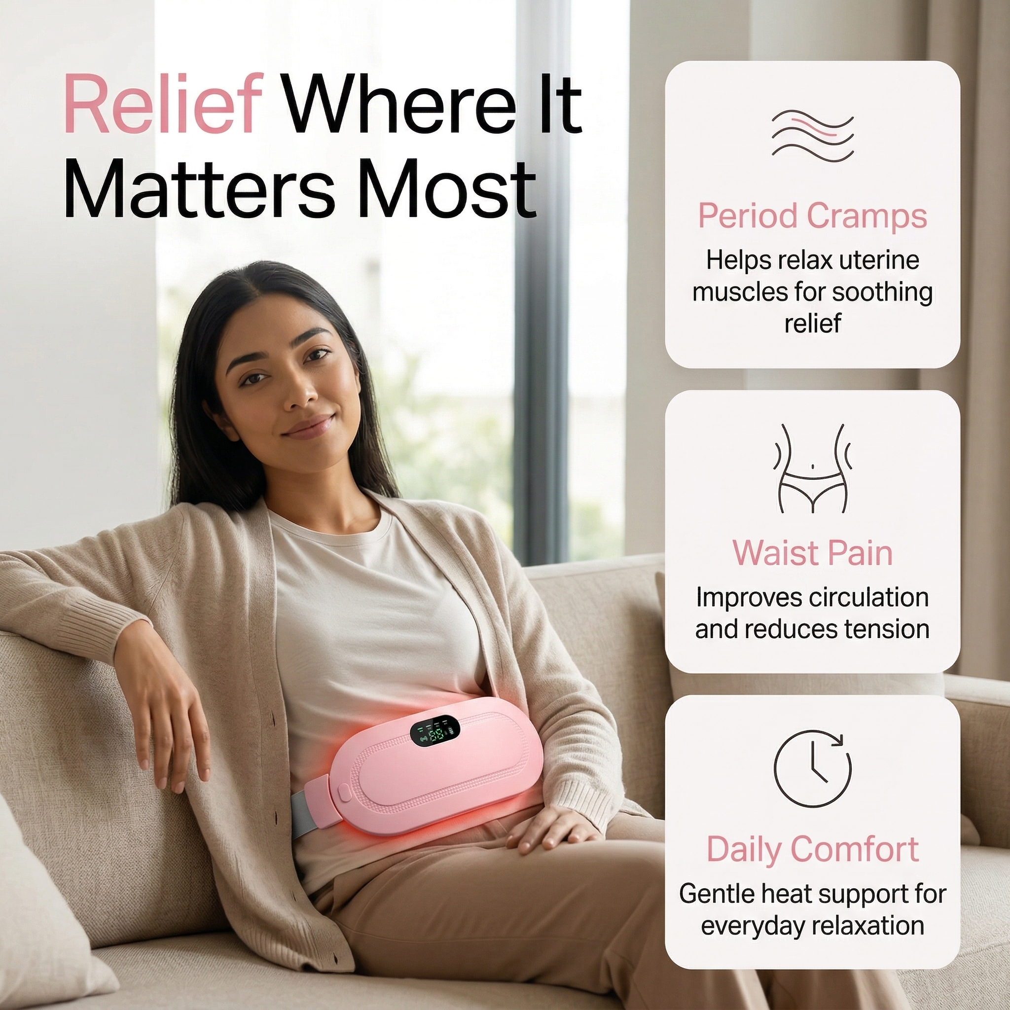 INTROVA – Gentle Relief Heating Massager